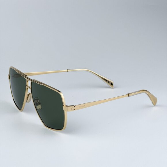 Celine CL40246U-Y 30N BRAND NEW Sunglasses Gold Green Aviator Unisex - Picture 6 of 15